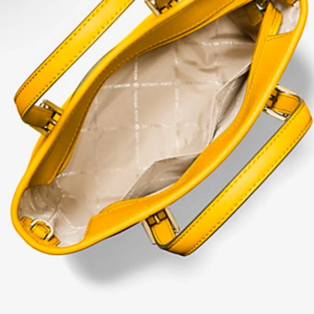 Michael Kors Yellow Tote Bag - Picture 2 of 2